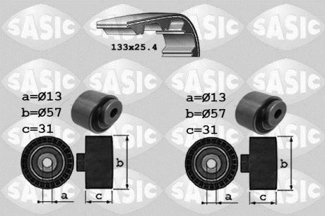 Ремінь ГРМ (набір) SASIC 1750031