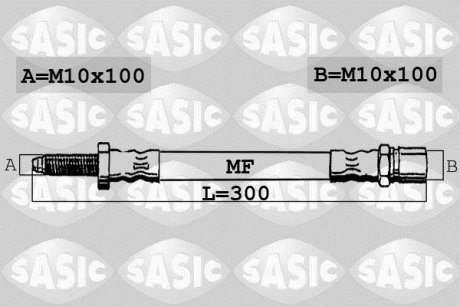 Шланг гальмівний SASIC SBH6319