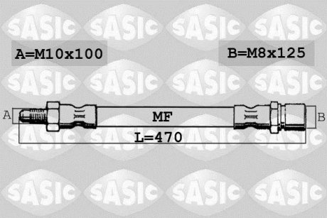 Шланг гальмівний SASIC SBH0137