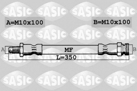 Шланг гальмівний SASIC SBH0136