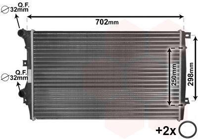 Радіатор охолодження VAN WEZEL 58012206 (фото 1)