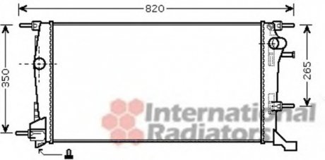 Радиатор охлаждения RENAULT MEGANE (2009) 2.0 DCI VAN WEZEL 43002445