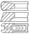 КІЛЬЦЯ ПОРШНЕВІ O132MM 3.5-2.5-3.5 MB ACTROS MP4/MP5/ANTOS/AROCS, SETRA 400/500 OM471.900-OM471.937 >2011 GOETZE ENGINE 08-440600-00 (фото 1)