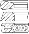 КІЛЬЦЯ ПОРШНЕВІ (STD) O123MM 3.5-3-4MM RENAULT KERAX/PREMIUM DCI11E-MIDR06.23.56B/41 >1996 GOETZE ENGINE 08-135500-10 (фото 1)