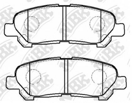 КОЛОДКИ ГАЛЬМ. NiBK PN1848
