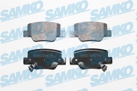 Гальмівні колодки, дискове гальмо (набір) SAMKO 5SP1576 (фото 1)