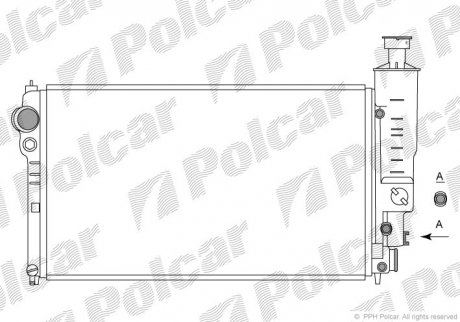 Радіатор охолодження Polcar 5745080