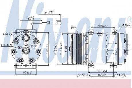 Компресор кондиціонера NISSENS 89079