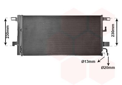 Радиатор кондиционера Audi A4 15+ VAN WEZEL 03015703 (фото 1)