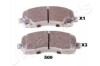 Колодки гальмівні MITSUBISHI T. CANTER 04.06- JAPANPARTS PP509AF (фото 1)