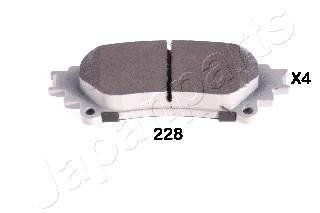 Колодки гальмівні LEXUS T. RX 09- JAPANPARTS PP228AF