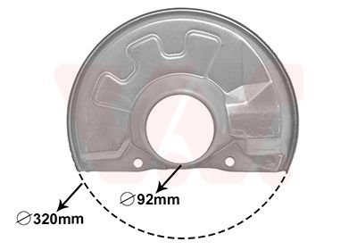 OS£ONA TARCZY HAMULCOWEJ VOLVO VAN WEZEL 5940371