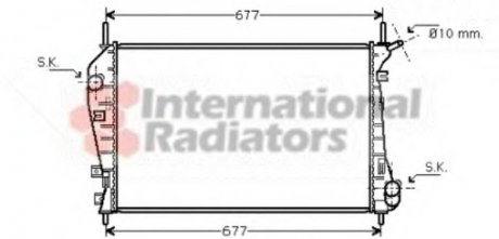 Радиатор охлаждения FORD MONDEO III 3.0 MT 00- VAN WEZEL 18002337 (фото 1)