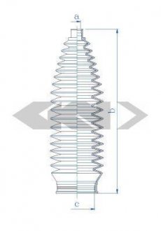 Пильовик кермової рейки SPIDAN 84123