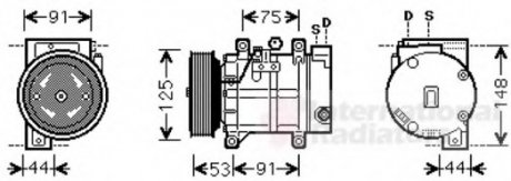 Компресор кондиціонера VAN WEZEL 1300K259