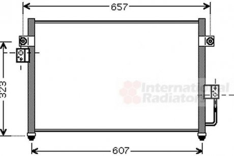Радіатор кондиціонера VAN WEZEL 82005134
