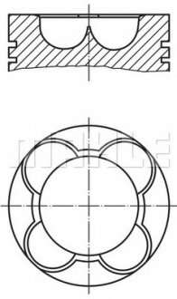 Поршень двигуна MAHLE / KNECHT 081PI00102000