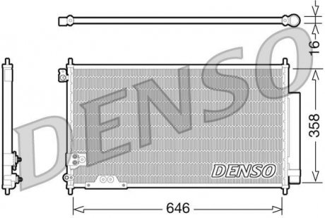 Радіатор кондиціонера DENSO DCN40009 (фото 1)