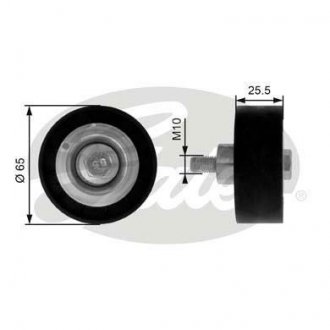 Паразитний / ведучий ролик, поліклиновий ремінь Gates T36207 (фото 1)