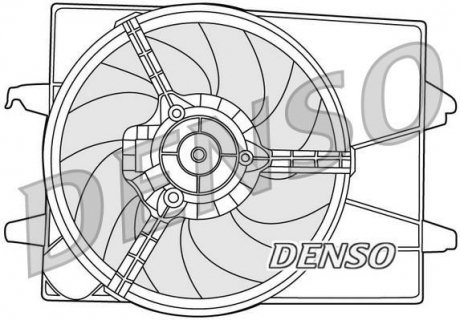 Вентилятор, охлаждение двигателя DENSO DER10003 (фото 1)