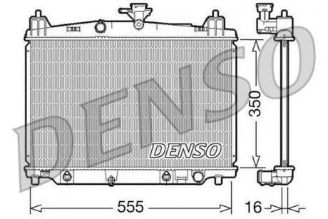 Радіатор, охолодження двигуна DENSO DRM44018 (фото 1)