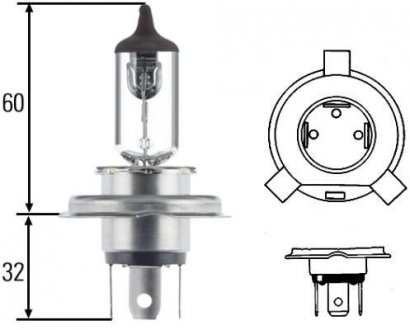 Ліхтар накалу, основная фара HELLA 8GJ002525136