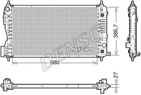 CH£ODNICA SILNIKA OPEL DENSO DRM99012 (фото 1)