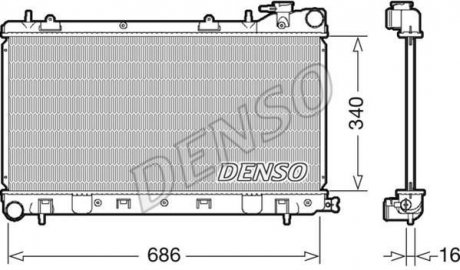 Теплообмінник DENSO DRM36017