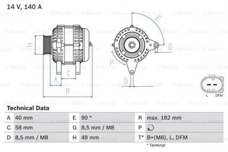 Автозапчастина BOSCH 0986083050