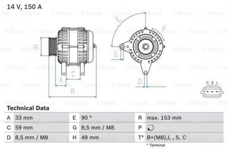 Автозапчасть BOSCH 0986083540 (фото 1)