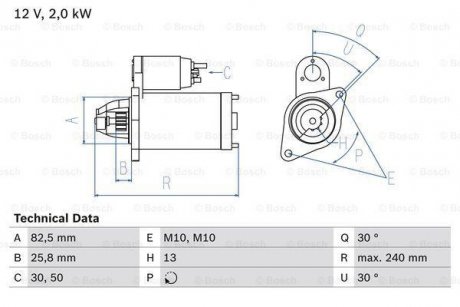Автозапчасть BOSCH 0986023000