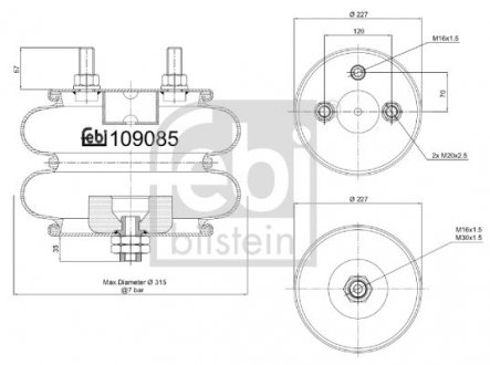 Автозапчастина FEBI BILSTEIN 109085