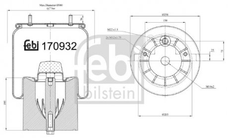 Автозапчасть FEBI BILSTEIN 170932
