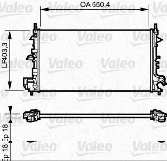 Радіатор Valeo 734982