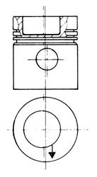 Поршень KOLBENSCHMIDT 93831600 (фото 1)