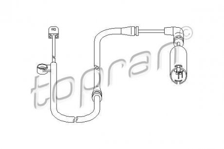 Датчик зносу гальмівних колодок TOPRAN / HANS PRIES 501404