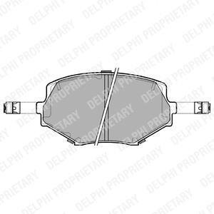 Гальмівні(тормозні) колодки Delphi LP1074