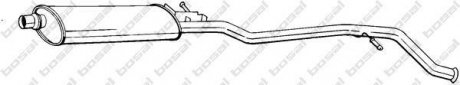 Глушник системи випуску (середній) BOSAL 287093