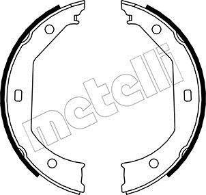 Гальмівні колодки ручного гальма METELLI 530017