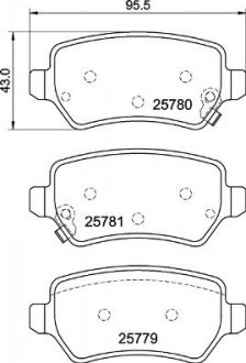 Klocki ham. ty KIA BREMBO P30120