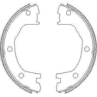Гальмівні колодки ручного гальма REMSA 4712.00