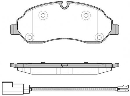 Гальмівні колодки дискові перед. FORD TRANSIT 2.0D/2.2D 08.13- REMSA 1602.02