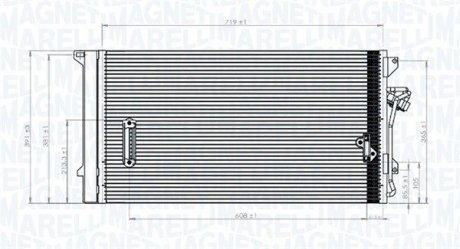 Condenser, air conditioning MAGNETI MARELLI 350203743000 (фото 1)