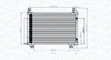 Condenser, air conditioning MAGNETI MARELLI 350203741000 (фото 1)