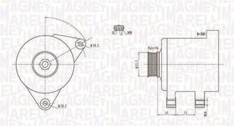 Alternator MAGNETI MARELLI 063731569010