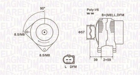 Alternator MAGNETI MARELLI 063732002010