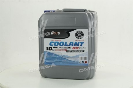 Антифриз BLUE G11 Сoolant <> (cиний) (Канистра 10кг) AXXIS AX-2012