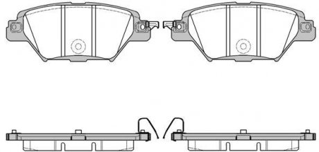 Гальмівні колодки задн. MAZDA CX-9 2.5 06.16- REMSA 1712.04