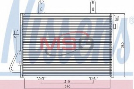 Радіатор кондиціонера NISSENS 94324