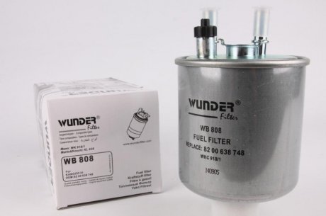 Фільтр паливний WUNDER FILTER WB808 (фото 1)
